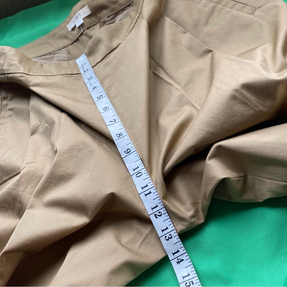 NWT LOFT The Side Button Poplin Wide Leg Pant - Picture 7 of 9